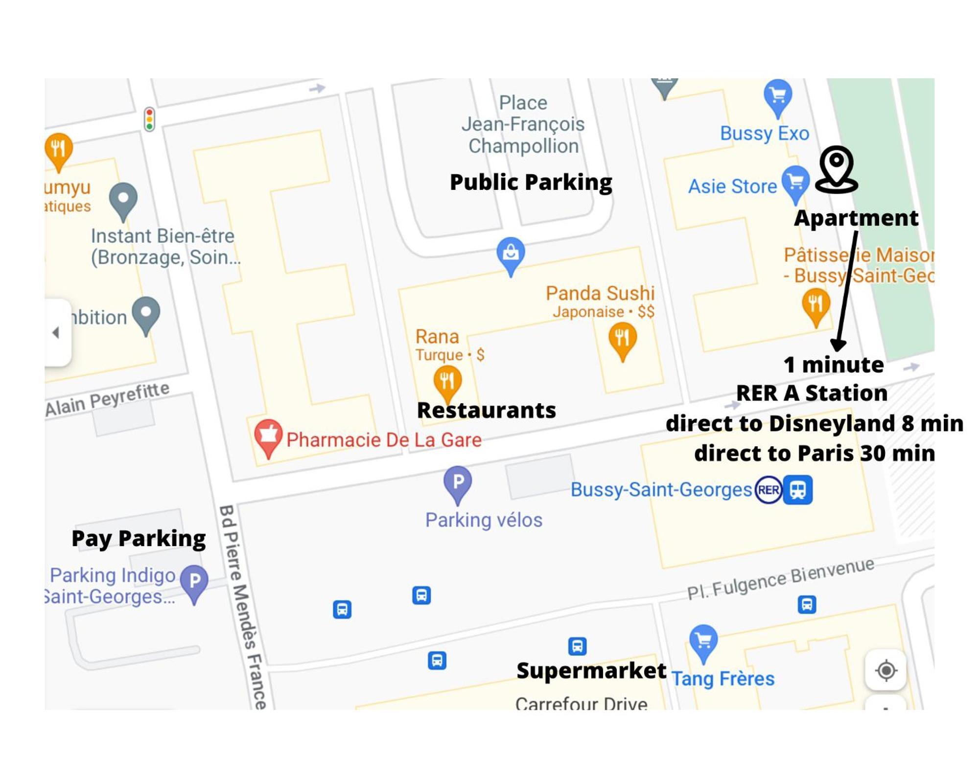Top Location Apartment 10 Min Disneyland Bussy-Saint-Georges Eksteriør billede