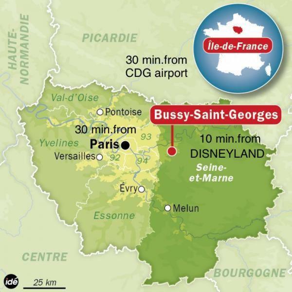 Top Location Apartment 10 Min Disneyland Bussy-Saint-Georges Eksteriør billede